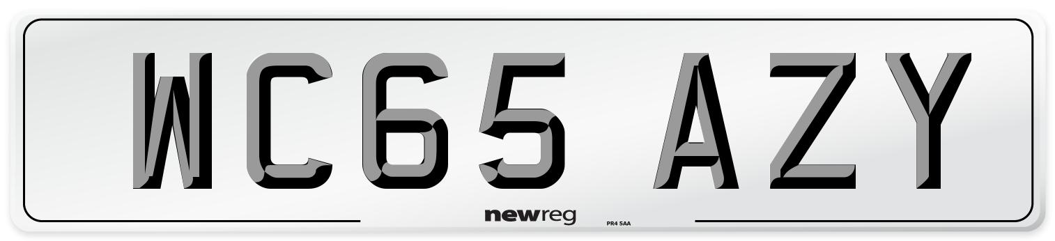 WC65 AZY Number Plate from New Reg